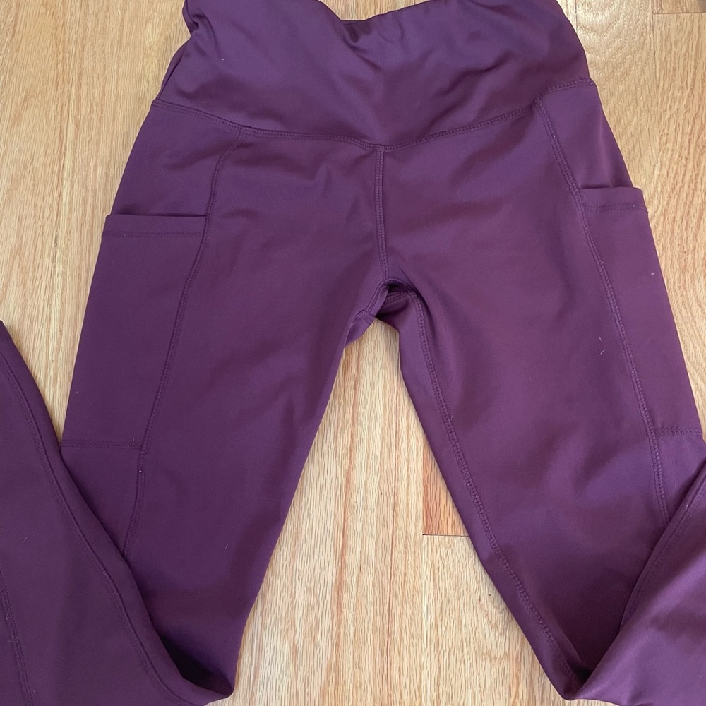 maroon ish purple leggings